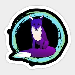 Paint Fox Sticker